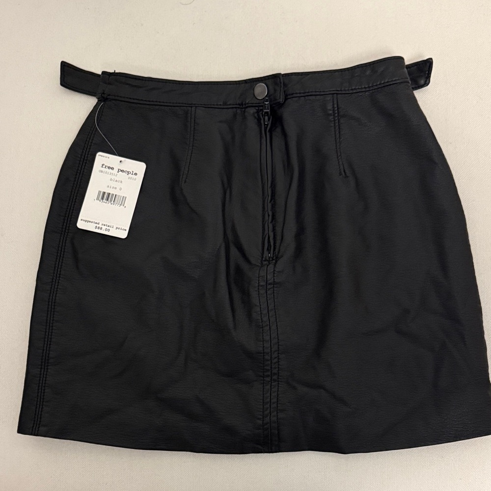 Black Leather Skirt